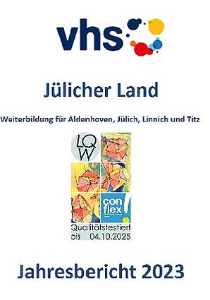 Abbildung der Titelseite des VHS-Jahresberichtes 2023